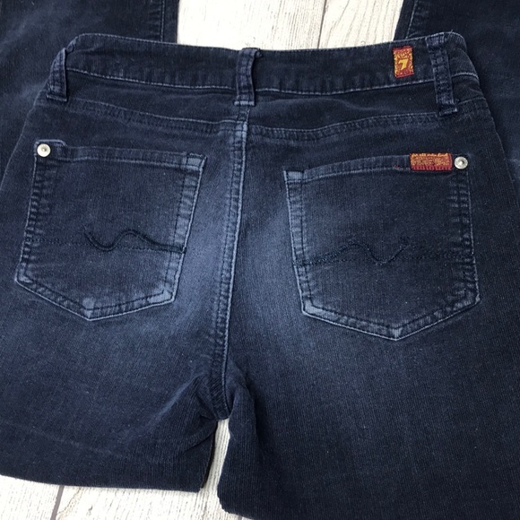 7 for all man kind •navy fine corduroy• 14 - Picture 4 of 7